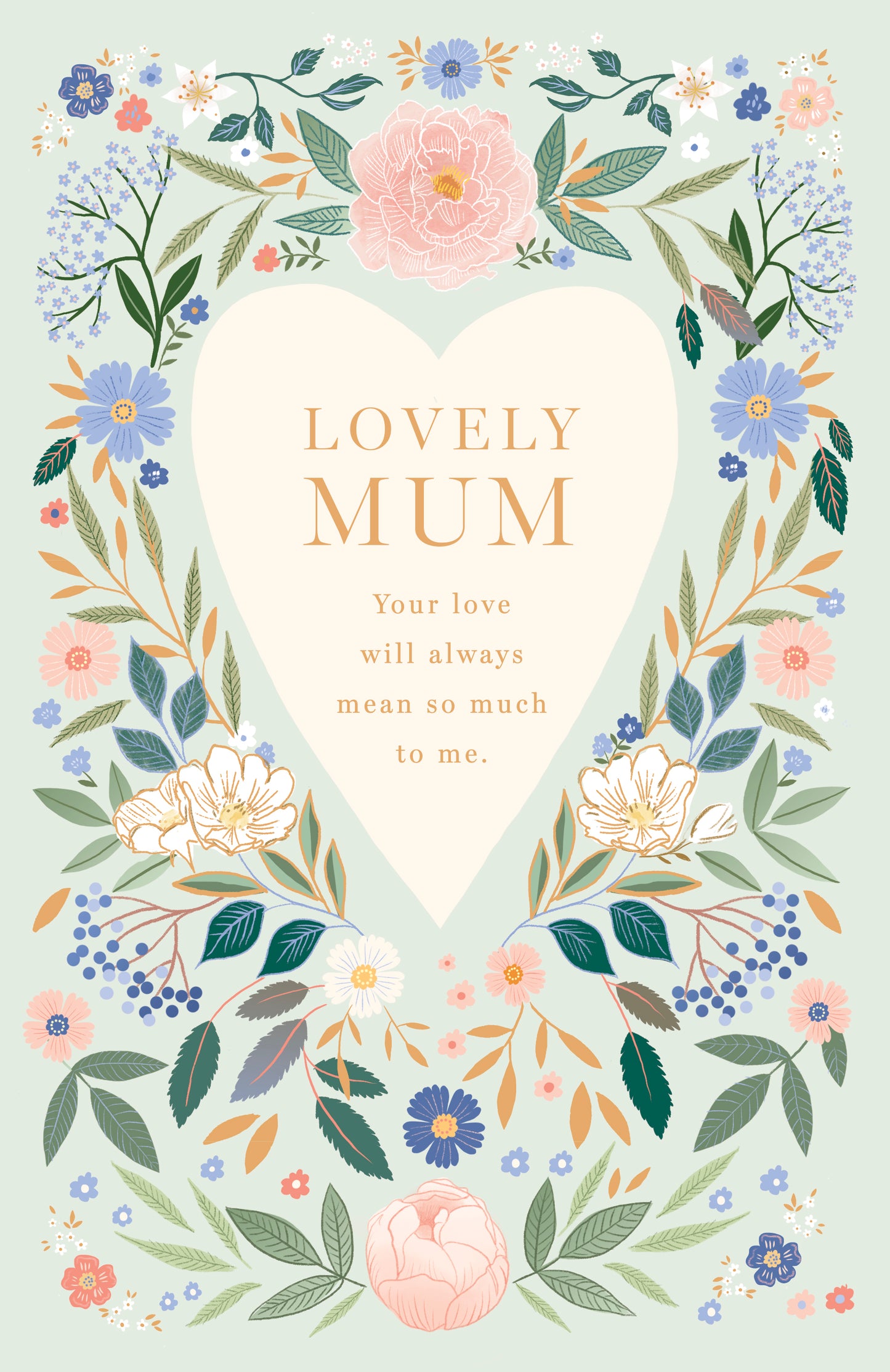 Hand Finished Greeting Cards Mum  Gibson Core Line