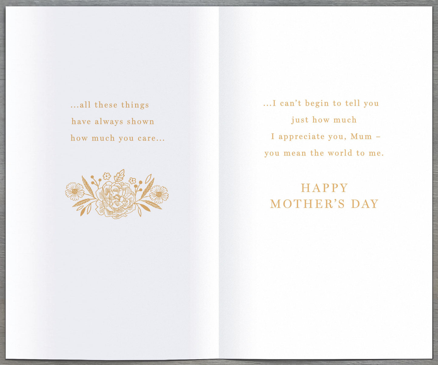 Hand Finished Greeting Cards Mum  Gibson Core Line