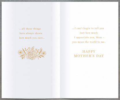 Hand Finished Greeting Cards Mum  Gibson Core Line