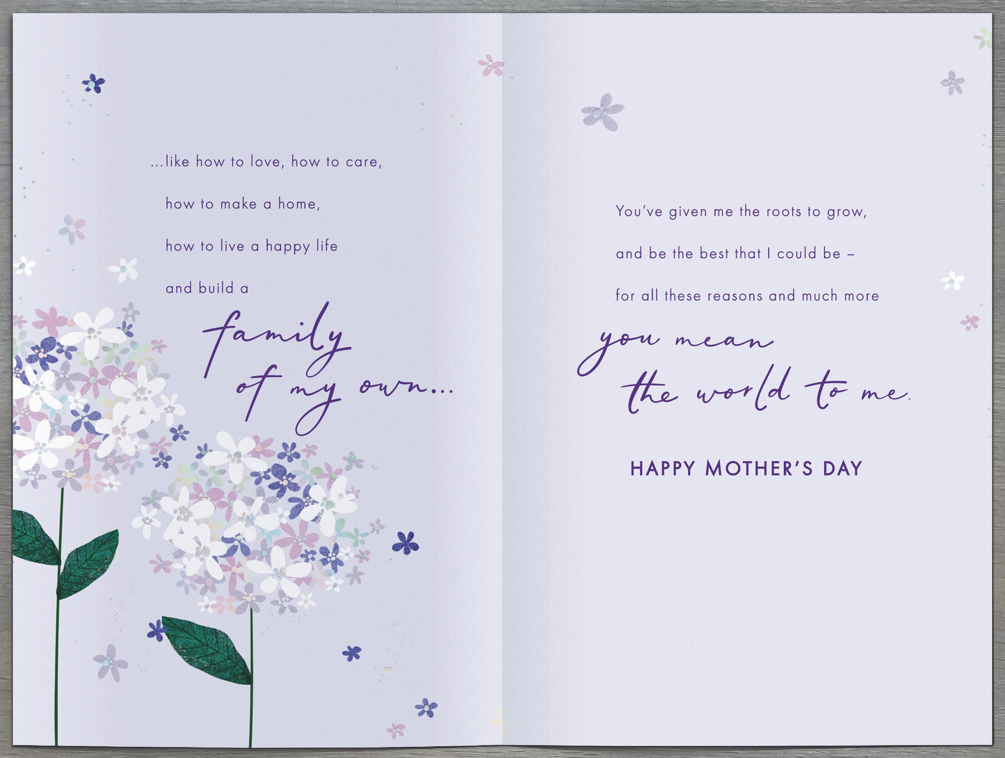 Hand Crafted Greeting Cards Mum  Gibson Core Line