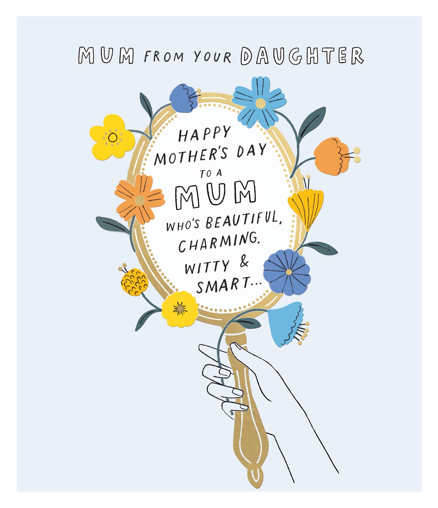 Standard Greeting Cards Mum From Daughter  Carlton Core Line