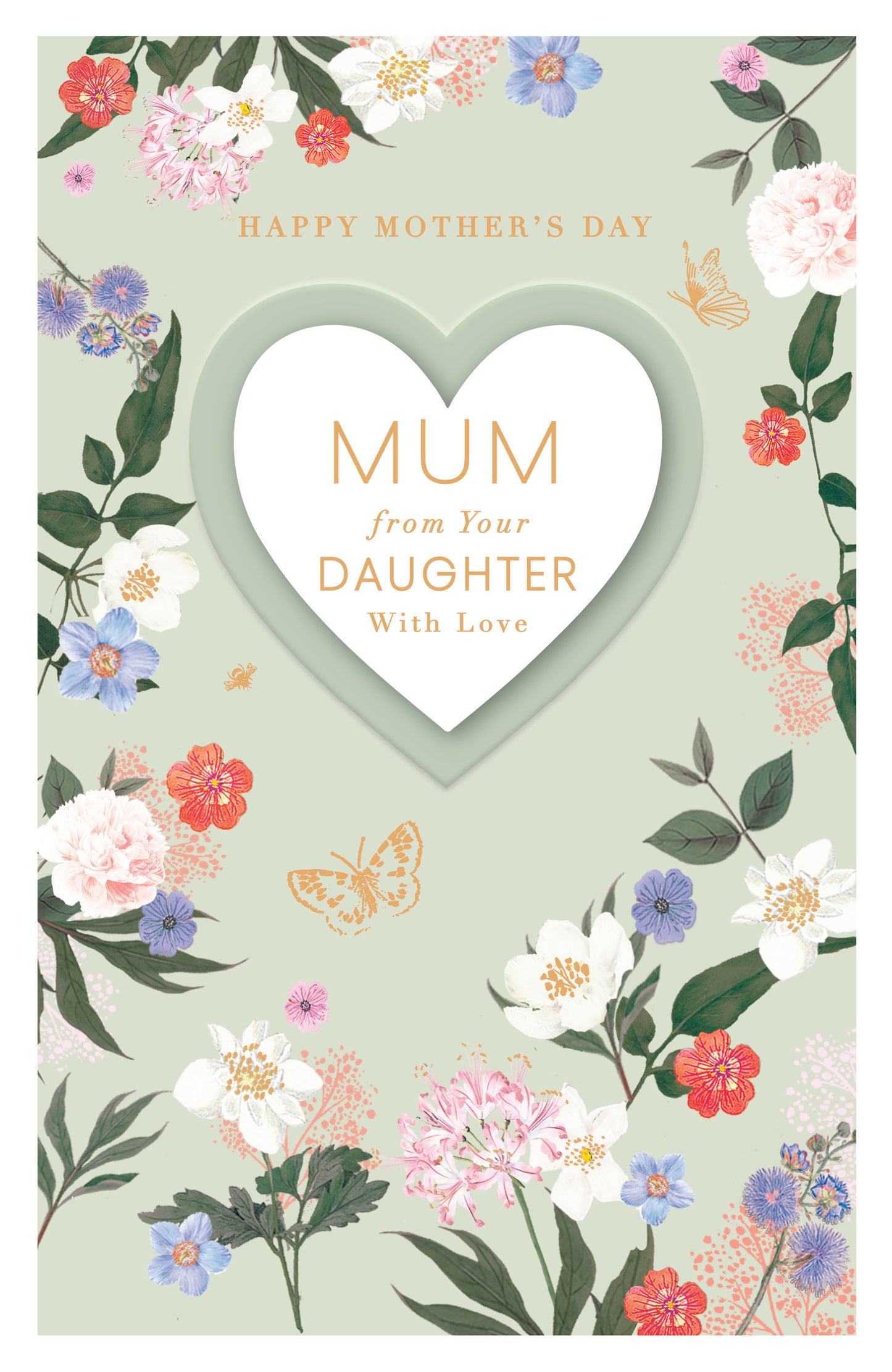 Hand Finished Greeting Cards Mum From Daughter  Royal Horticultural Society