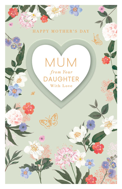 Hand Finished Greeting Cards Mum From Daughter  Royal Horticultural Society
