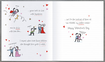 Hand Finished Greeting Cards Husband Cute Oodles of Doodles