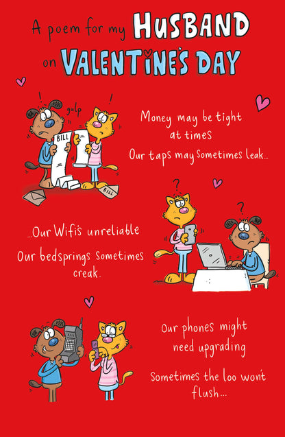 Standard Greeting Cards Husband Hum Giggles