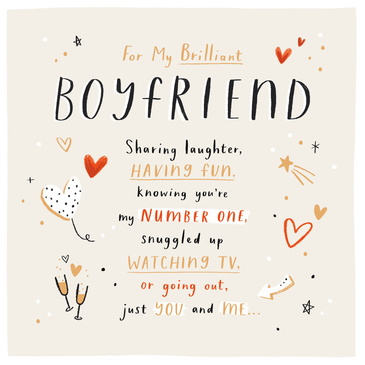 Standard Greeting Cards Boyfriend  Carlton Core Line