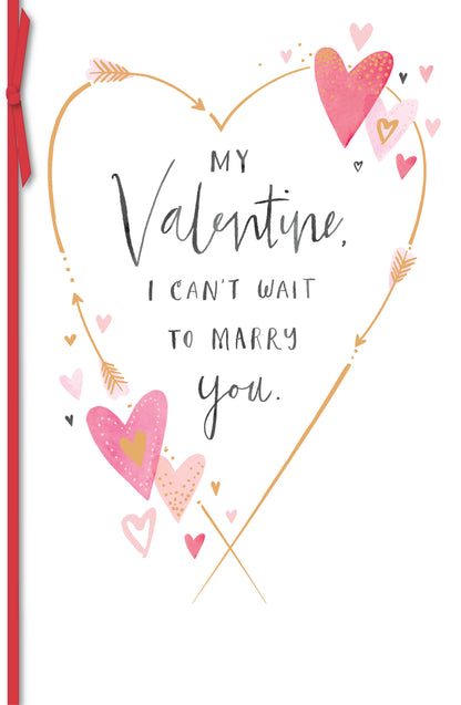 Hand Finished Greeting Cards Fiancee/Fiance  Carlton Core Line