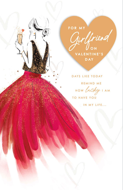Hand Finished Greeting Cards Girlfriend  Beautiful Ladies