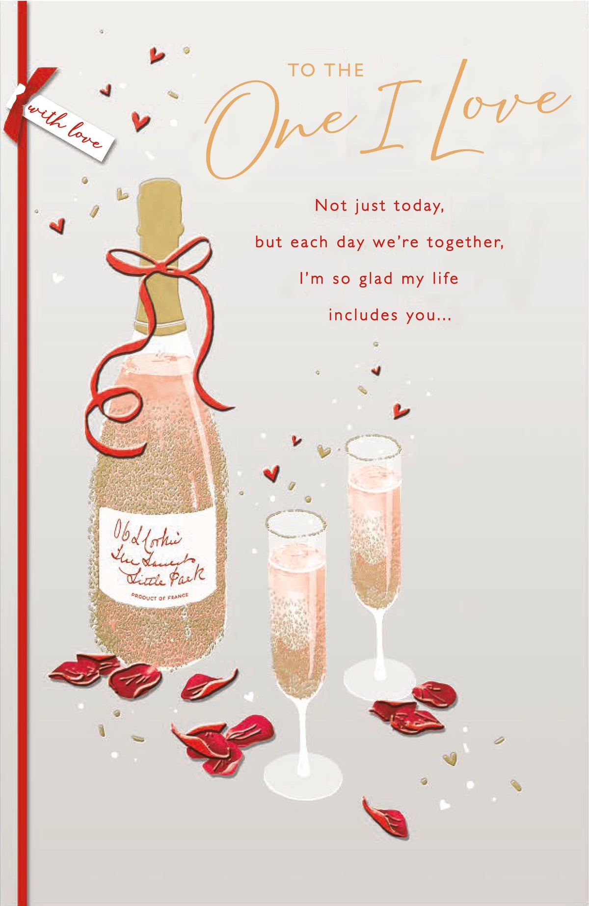 Hand Finished Greeting Cards One I Love  Gibson Core Line