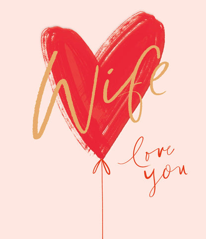Standard Greeting Cards Wife  Carlton Core Line
