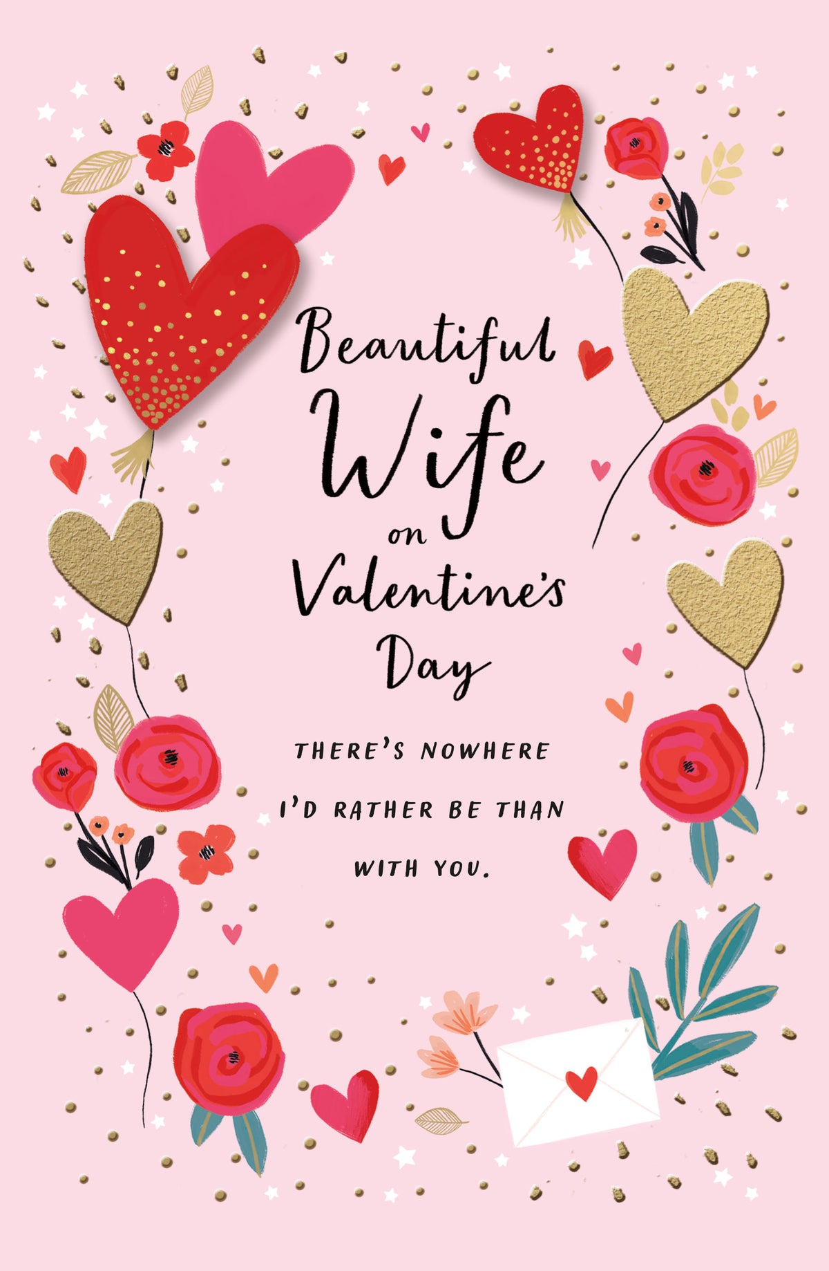 Hand Finished Greeting Cards Wife  Carlton Core Line
