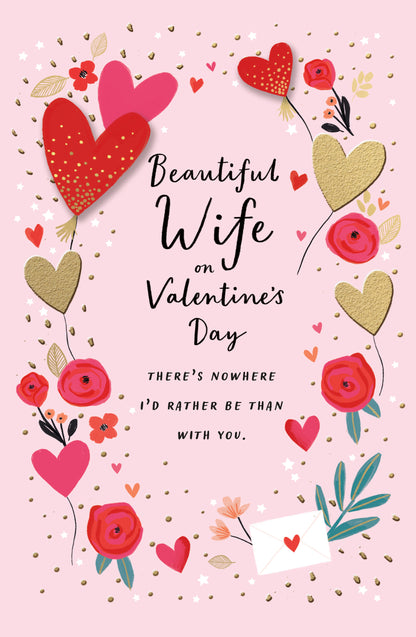 Hand Finished Greeting Cards Wife  Carlton Core Line