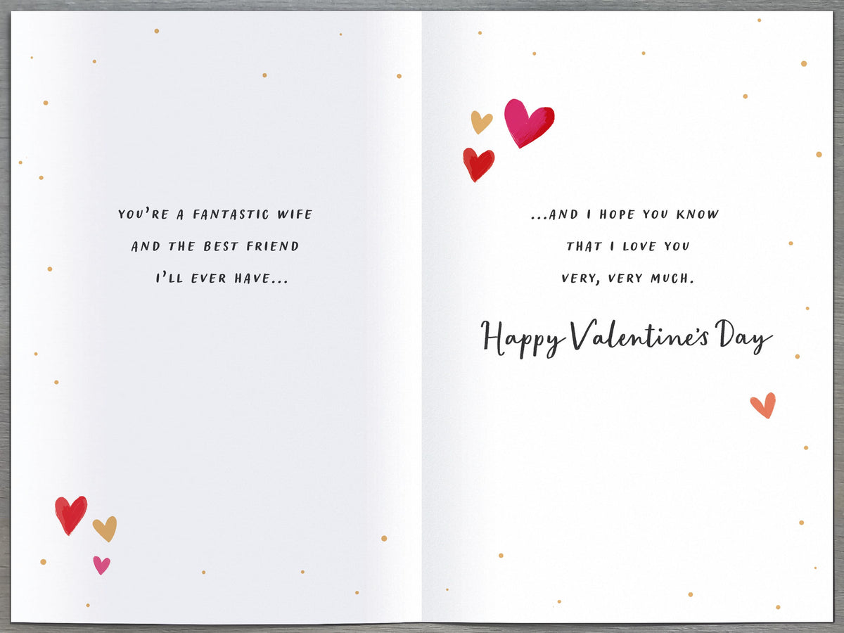 Hand Finished Greeting Cards Wife  Carlton Core Line
