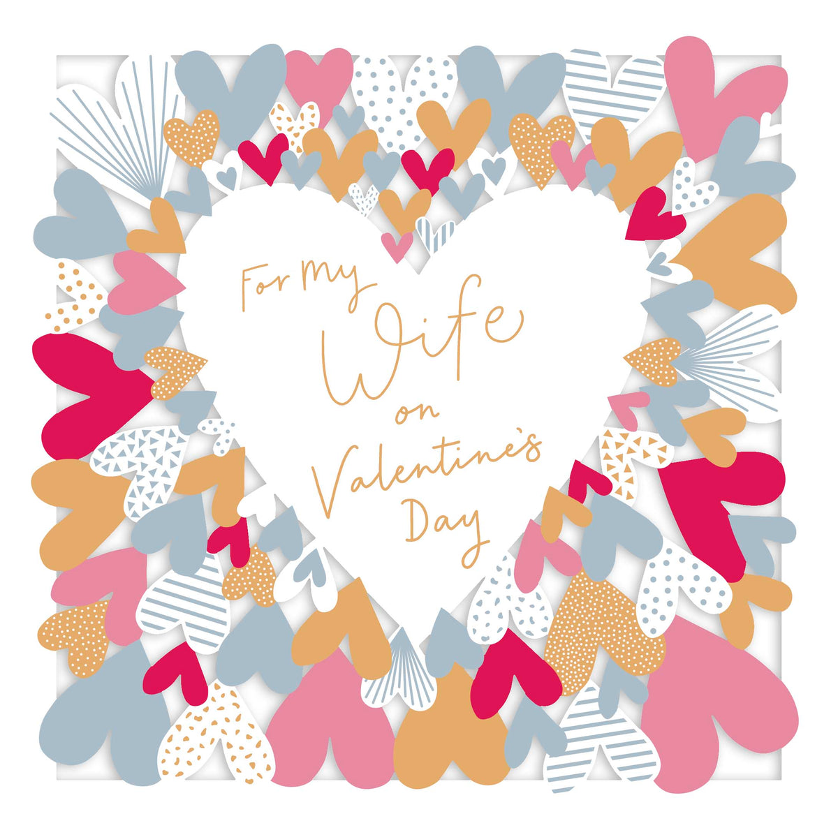 Hand Finished Greeting Cards Wife  Carlton Core Line