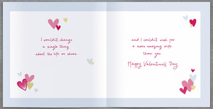 Hand Finished Greeting Cards Wife  Carlton Core Line