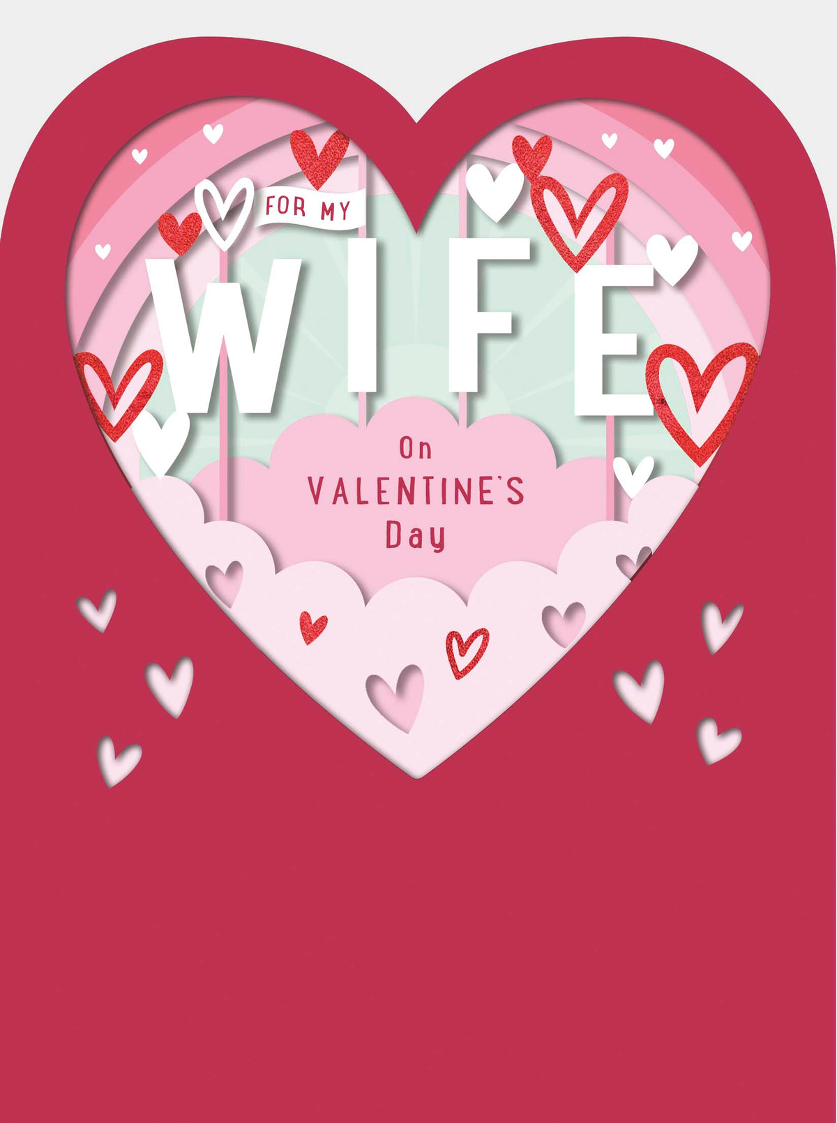 Hand Finished Greeting Cards Wife  Carlton Core Line