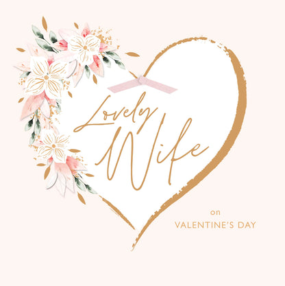 Hand Finished Greeting Cards Wife  Carlton Core Line