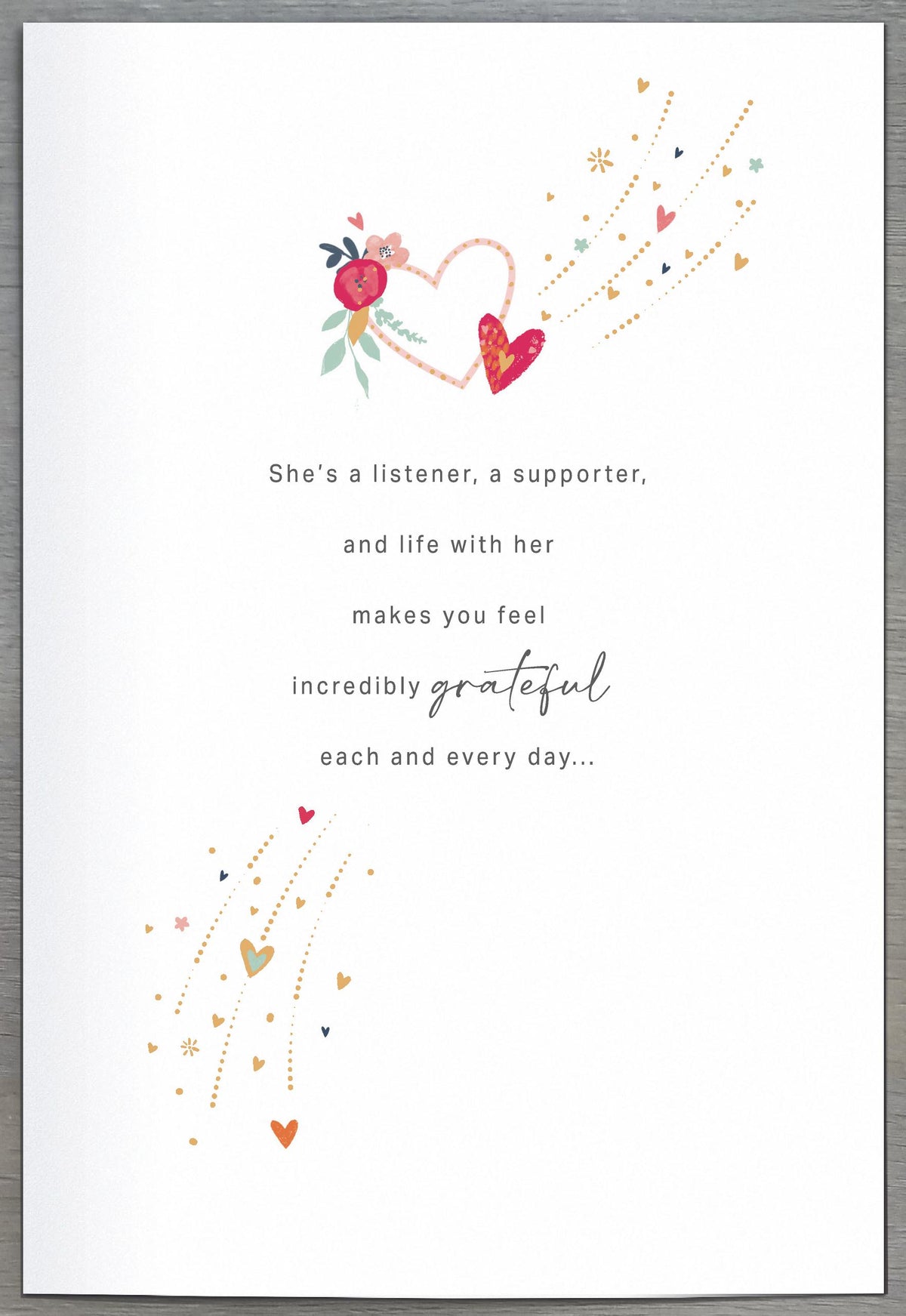 Hand Finished Greeting Cards Wife  Daydreams