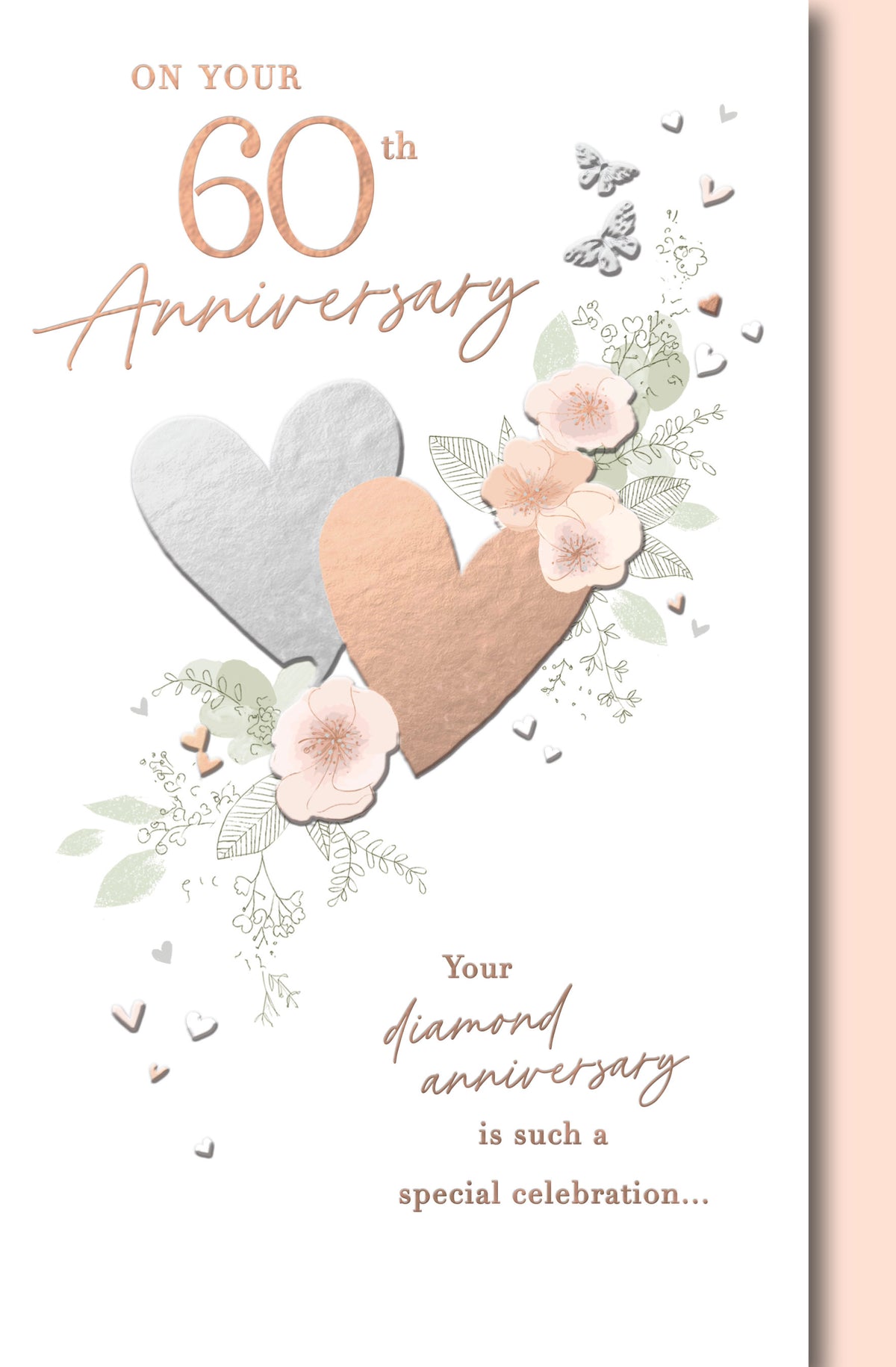 Hand Finished Greeting Cards Anniversary Wedding 60th  Gibson Core Line