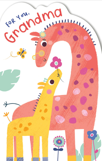 Standard Greeting Cards Grandma Cute Giddy Critters