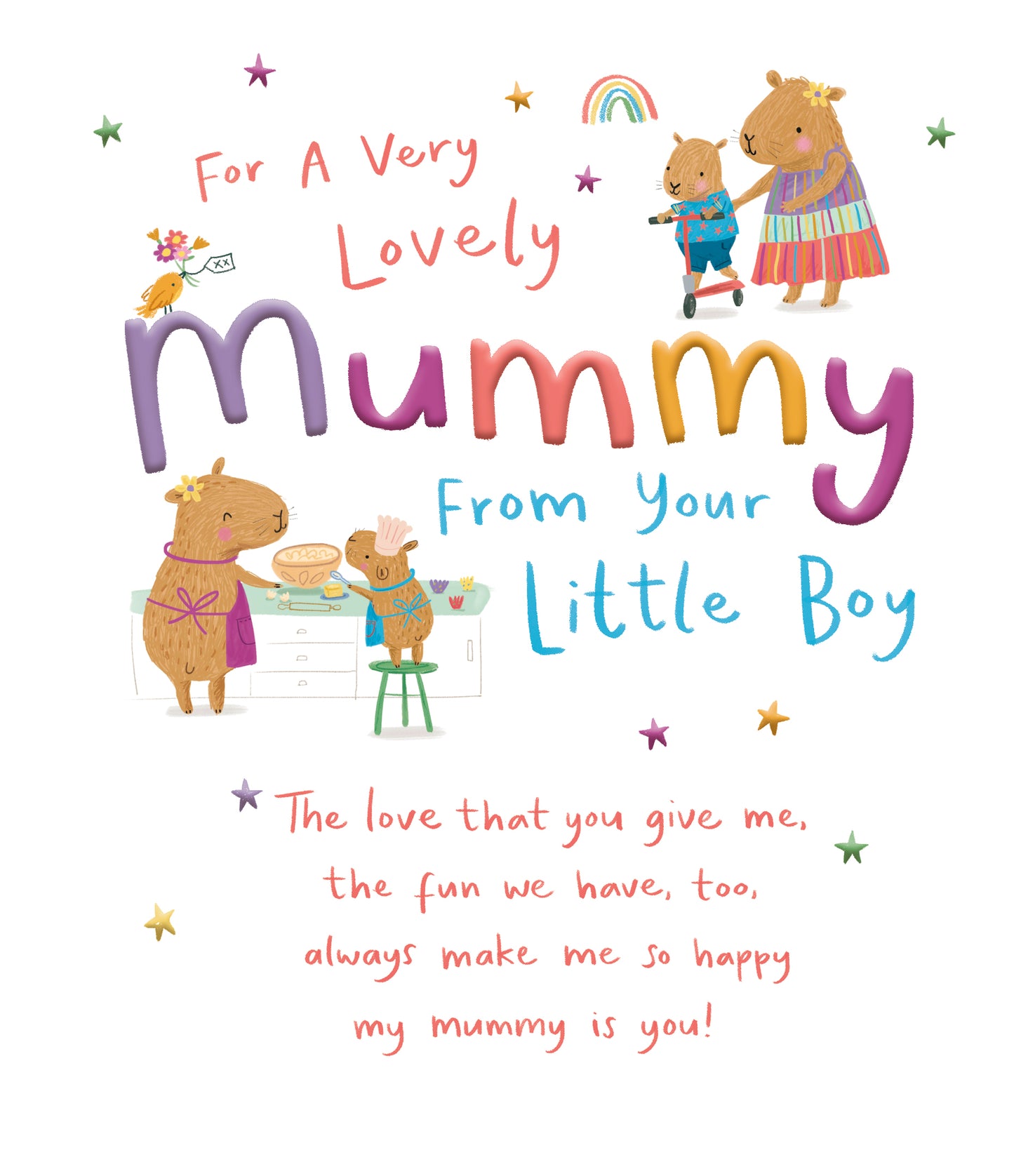 Standard Greeting Cards Mummy From Son Cute Carlton Core Line