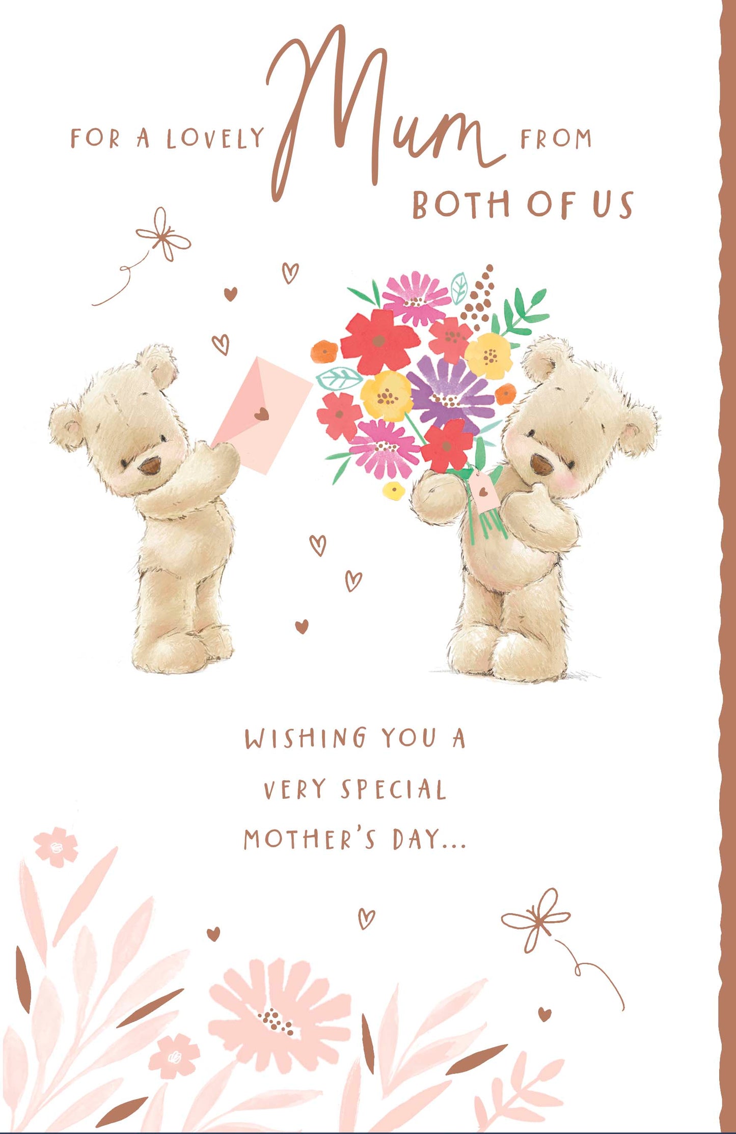 Standard Greeting Cards Mum From Both Cute Nutmeg