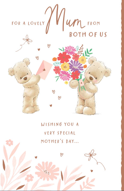 Standard Greeting Cards Mum From Both Cute Nutmeg