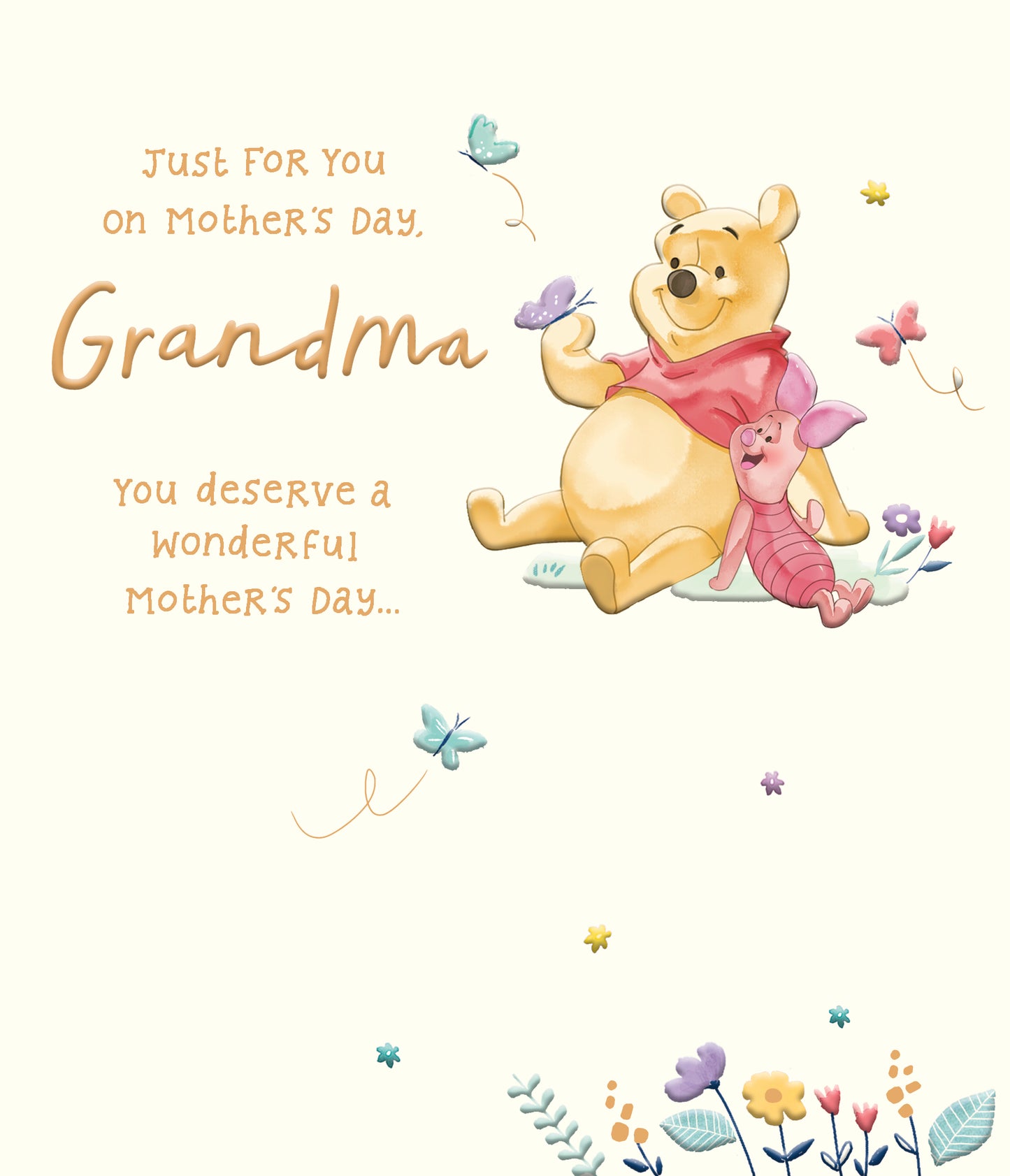 Standard Greeting Cards Grandma Cute Disney Winnie the Pooh