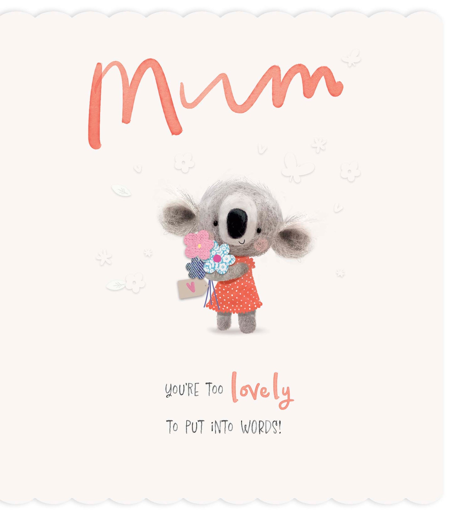 Hand Finished Greeting Cards Mum  Carlton Core Line