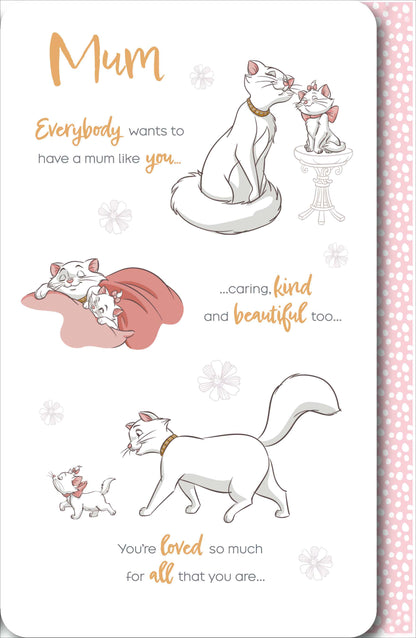 Standard Greeting Cards Mum Juvenile Disney Aristocats