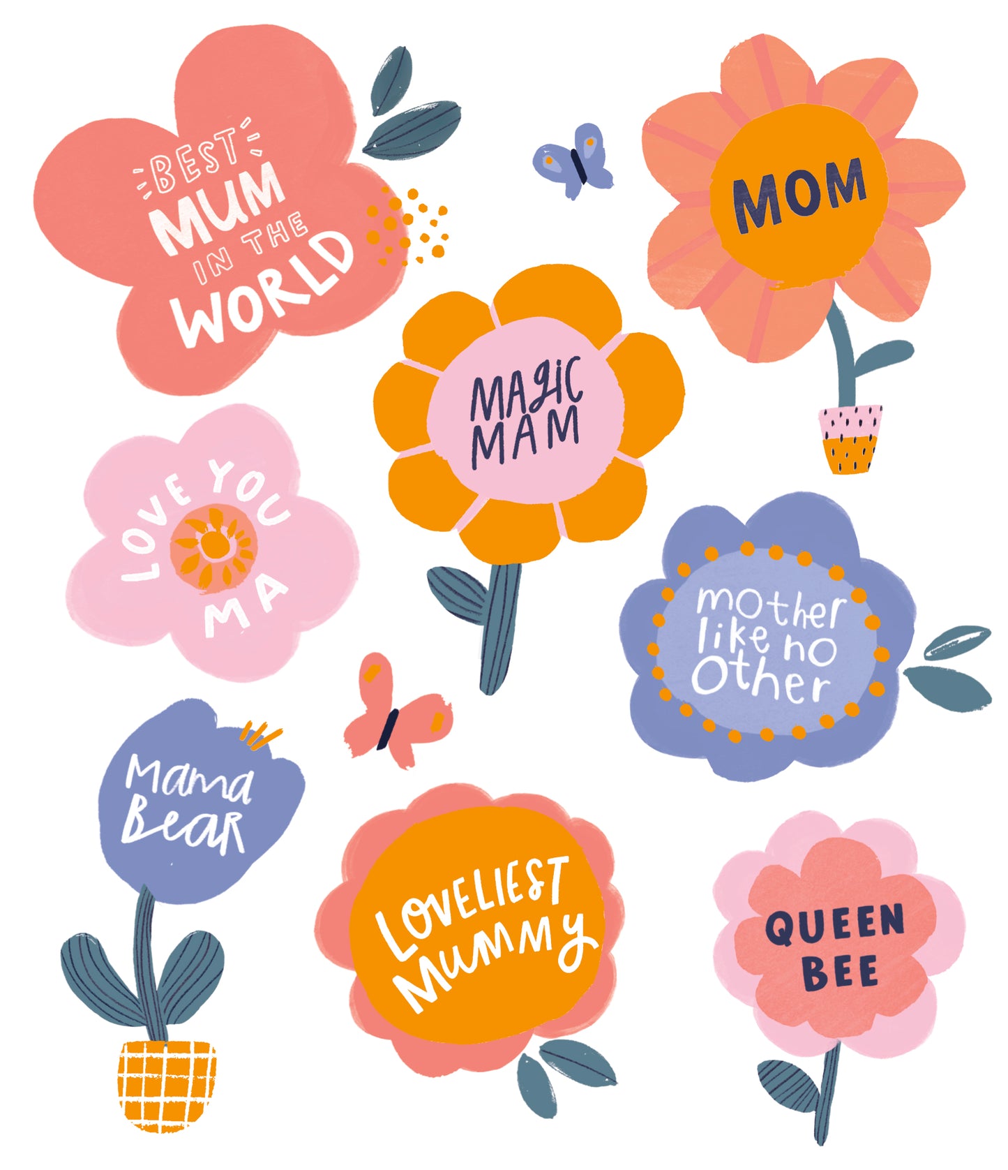 Standard Greeting Cards Mum Multi Caption  Carlton Core Line