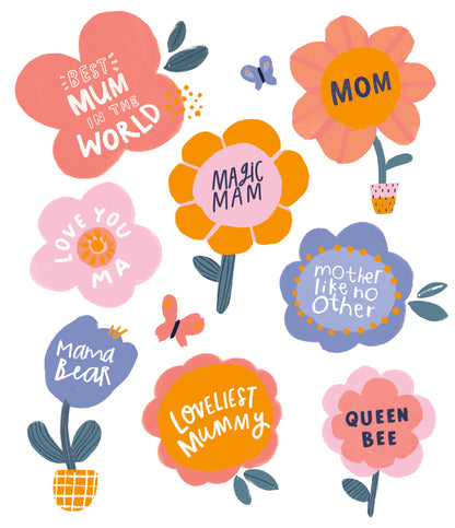 Standard Greeting Cards Mum Multi Caption  Carlton Core Line