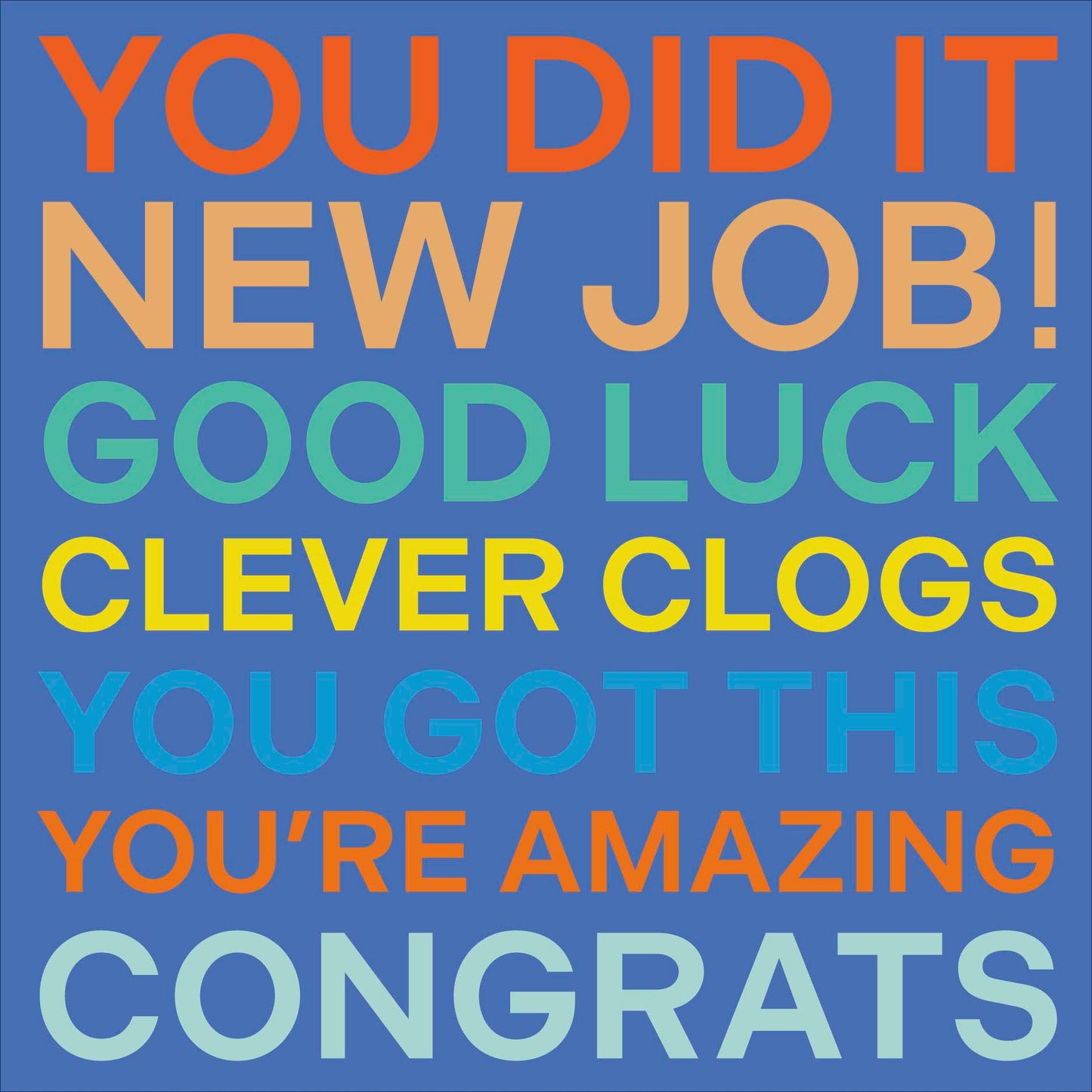 Standard Greeting Card Congratulations / GL New Job  Range: Best Wishes Core Line