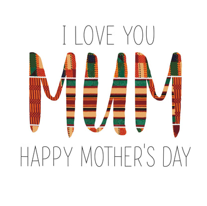 Standard Greeting Cards Mum  Kindred Afro Touch