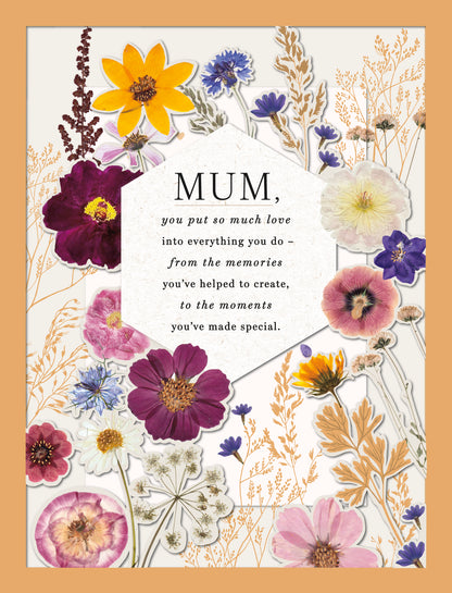Large Card Standard Greeting Cards Mum  Gibson Core Line