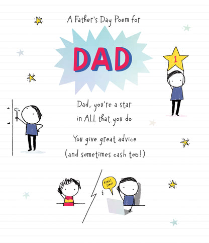 Dad Cute Greeting Cards Dad Cute Counter Cards