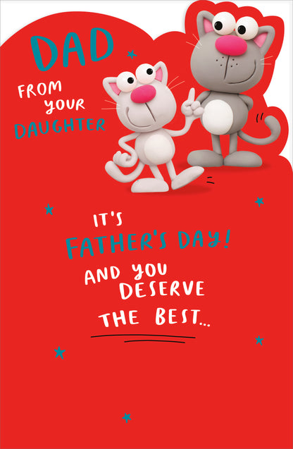 Dad From Daughter Hum Greeting Cards Dad From Daughter Hum Counter Cards