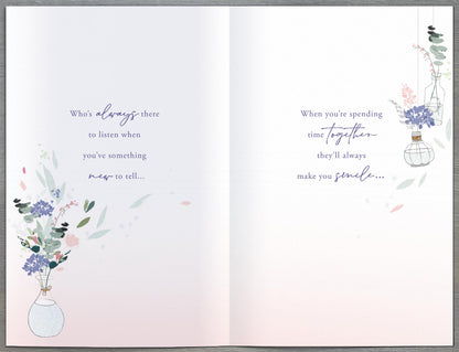 Hand Finished Greeting Cards Birthday Friend  Word Portraits
