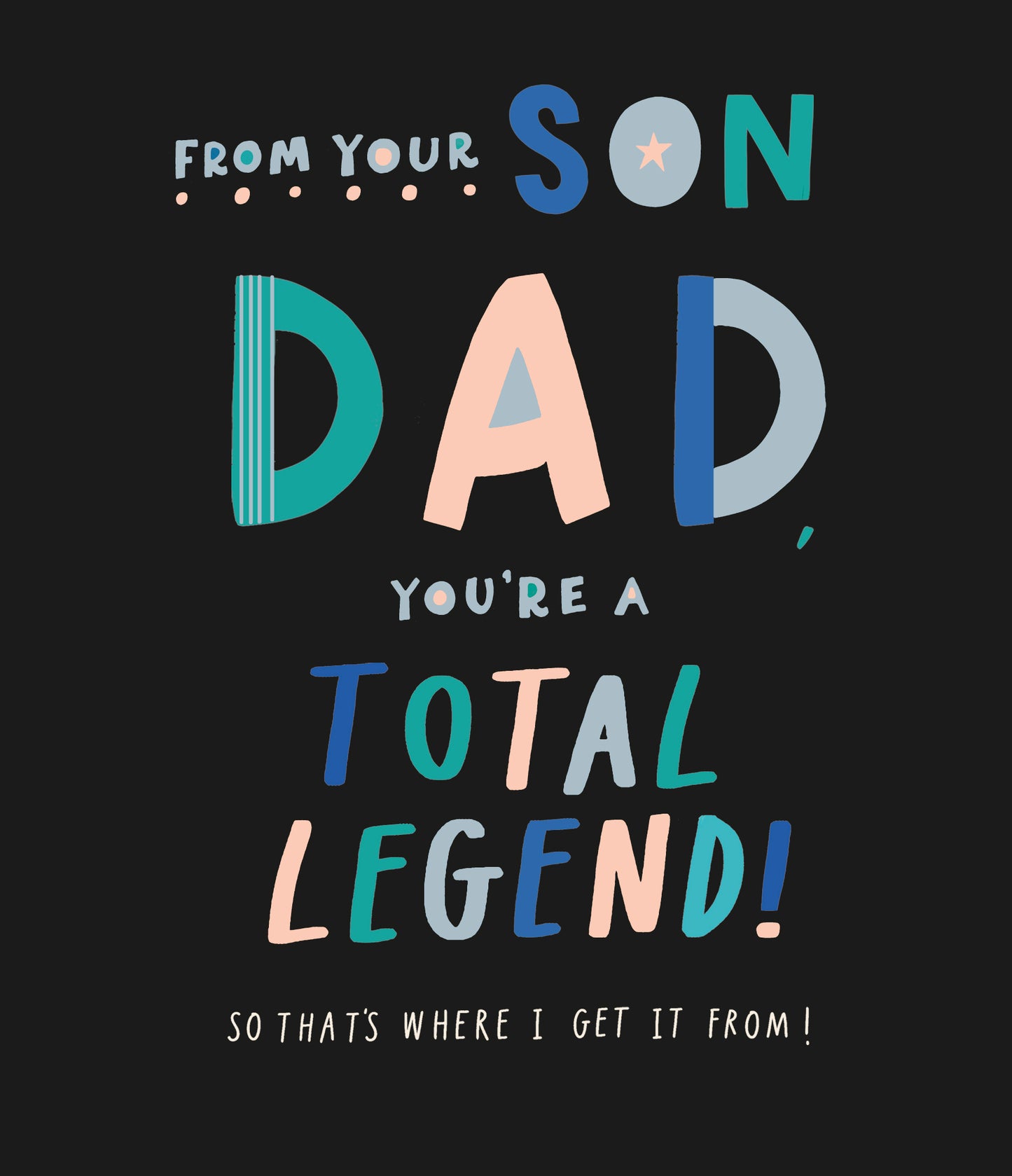 Dad From Son Conv Greeting Cards Dad From Son Conv Counter Cards