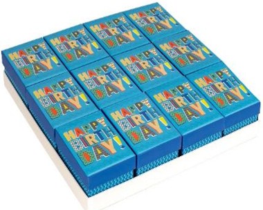 DESIGN BY VIOLET ASSORTED SMALL GIFT BOXES 12's - HULLABALOO BLUE