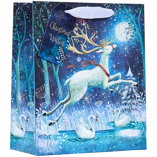 CHRISTMAS BY VIOLET MEDIUM GIFT BAG - WHIMSICAL