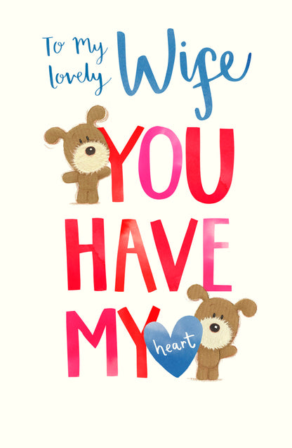 Hand Finished Greeting Cards Wife Cute Lots of Woof