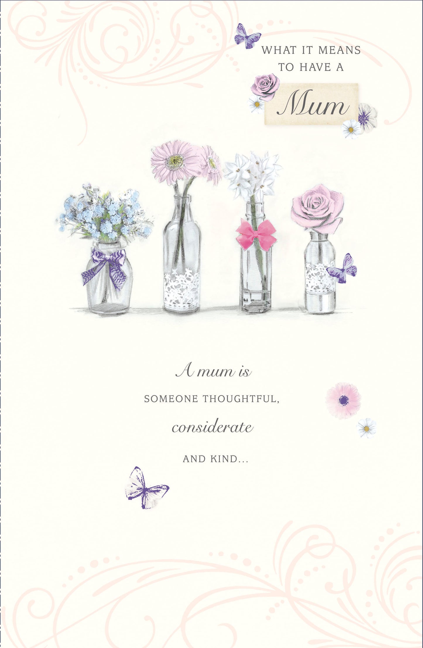 Hand Finished Greeting Cards Mum  Word Portraits