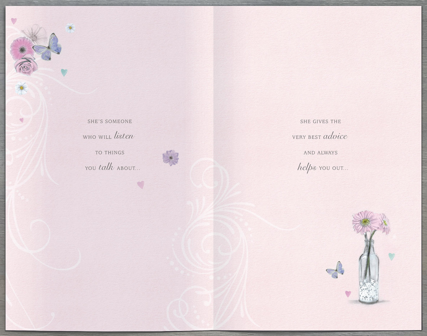 Hand Finished Greeting Cards Mum  Word Portraits