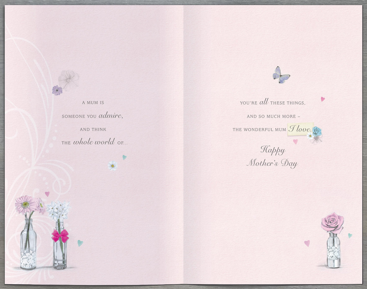 Hand Finished Greeting Cards Mum  Word Portraits