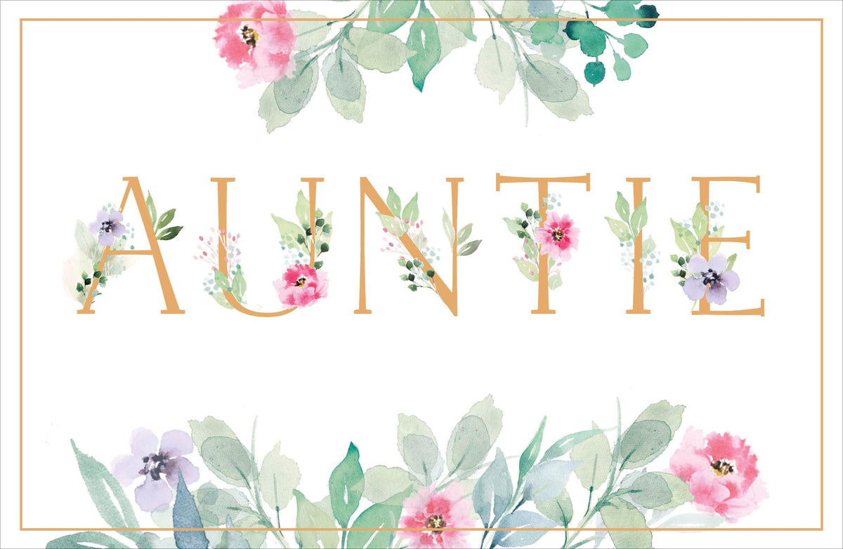 Standard Greeting Cards Birthday Auntie  Gibson Core Line