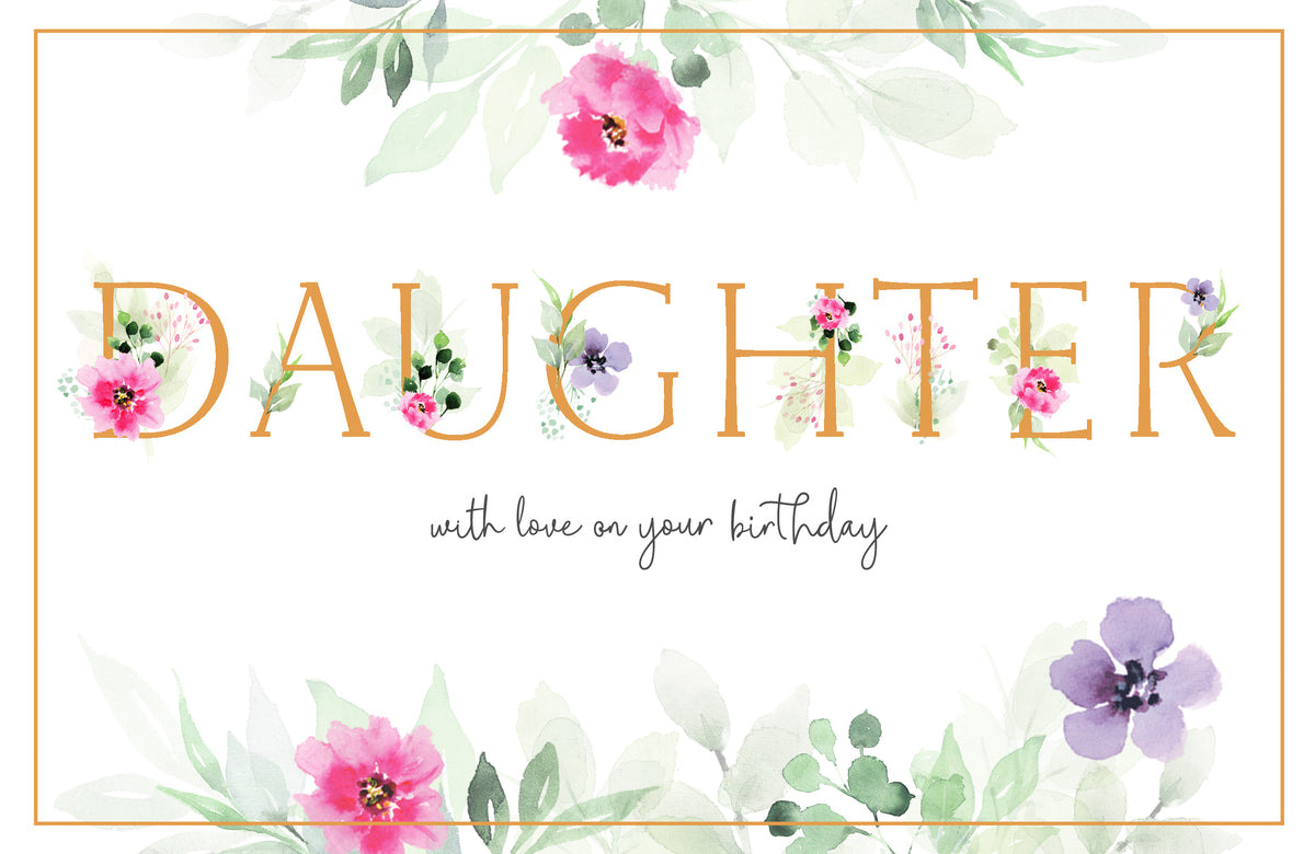 Standard Greeting Cards Birthday Daughter  Gibson Core Line
