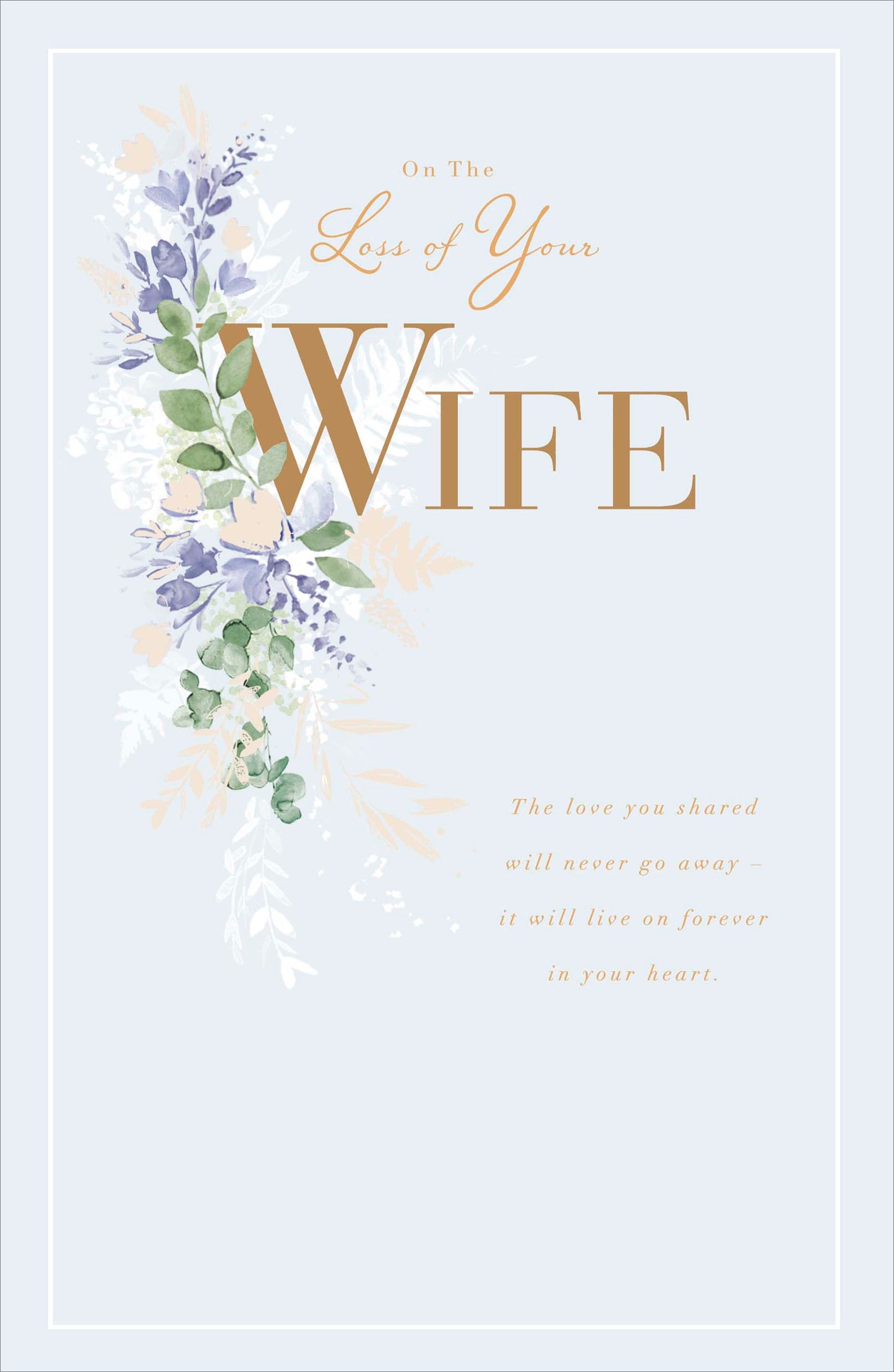 Standard Greeting Card Sympathy  Range: Gibson Core Line