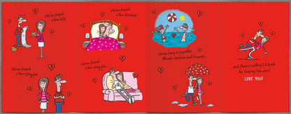 Hand Finished Greeting Cards One I Love Hum Giggles