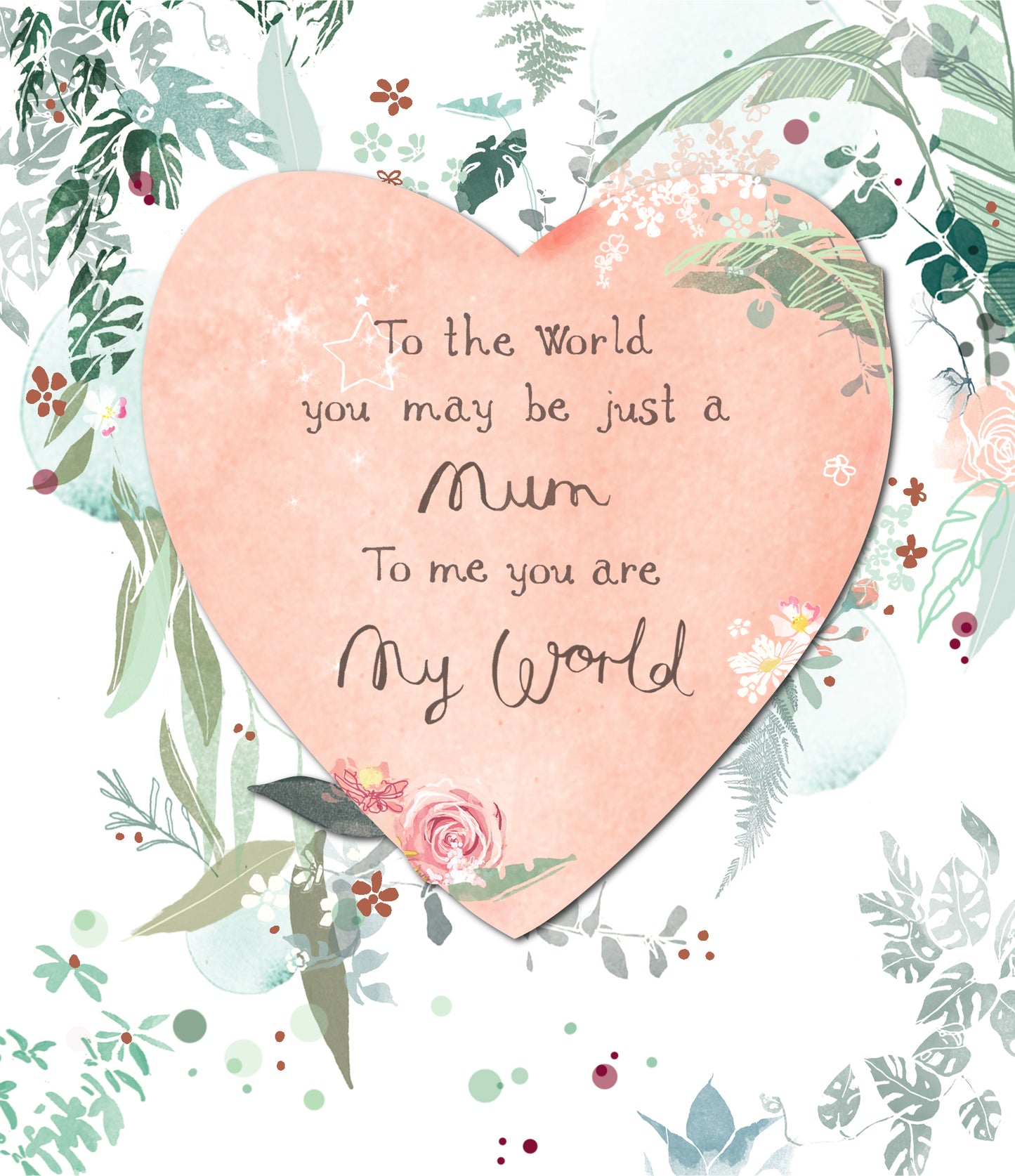 Hand Finished Greeting Cards Mum  Carlton Core Line